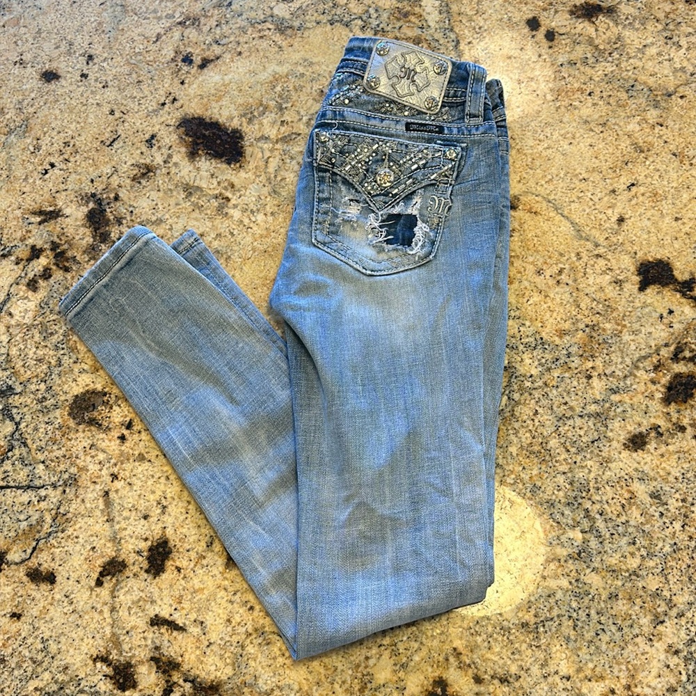 Miss Me Signature Skinny Embellished Jeans - Picture 1 of 7